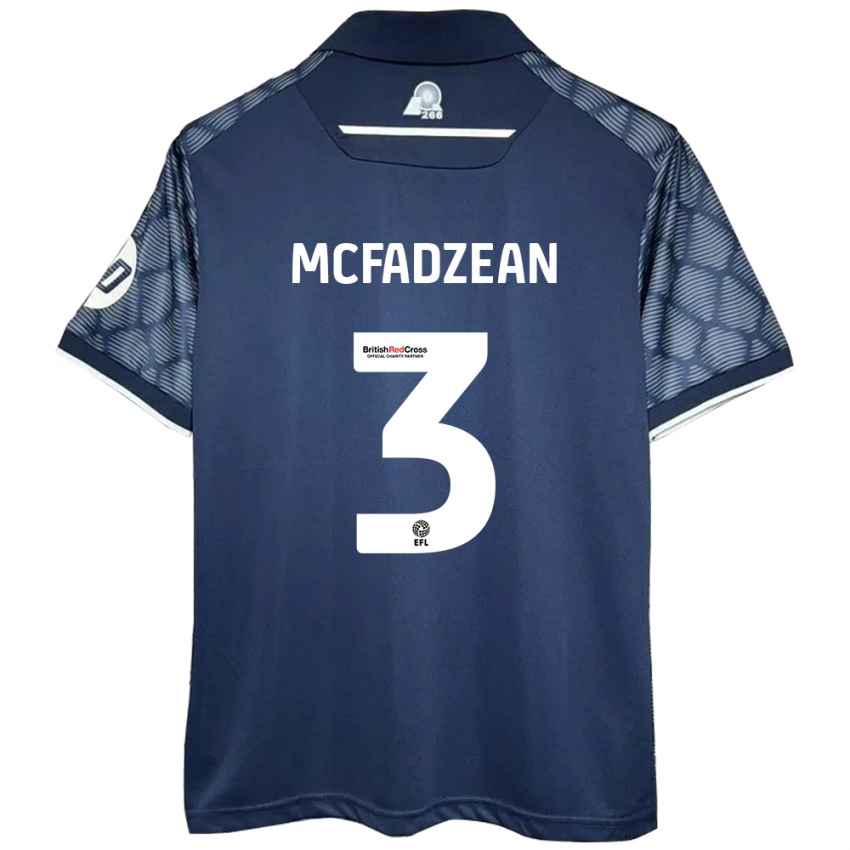 Homem Camisola Callum Mcfadzean #3 Preto Alternativa 2024/25 Camisa