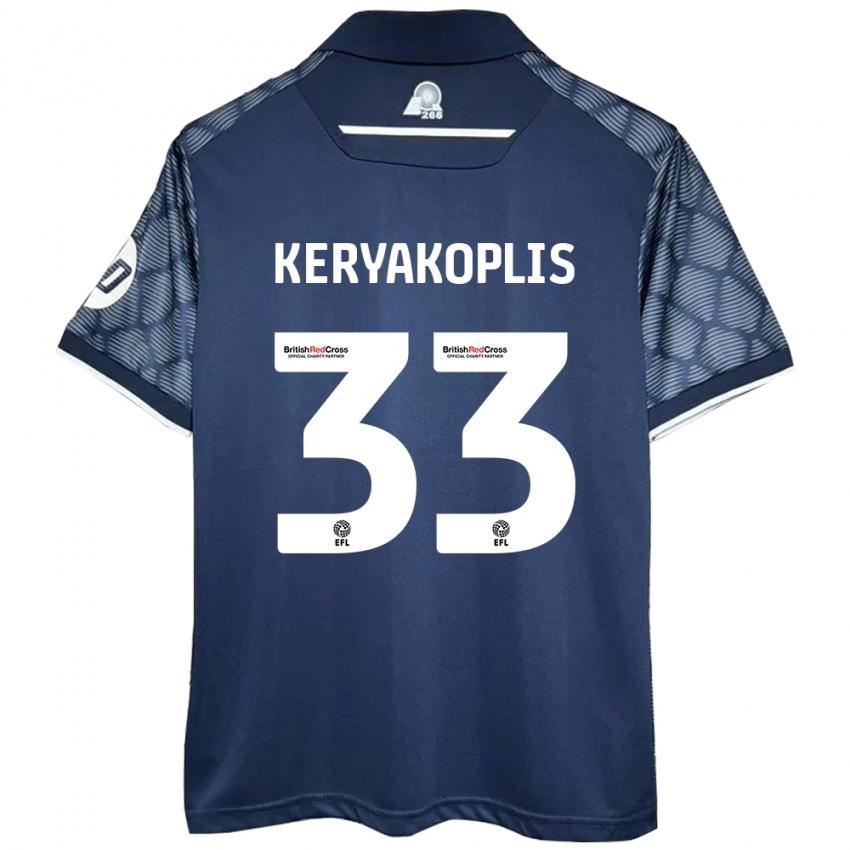 Homem Camisola Hannah Keryakoplis #33 Preto Alternativa 2024/25 Camisa