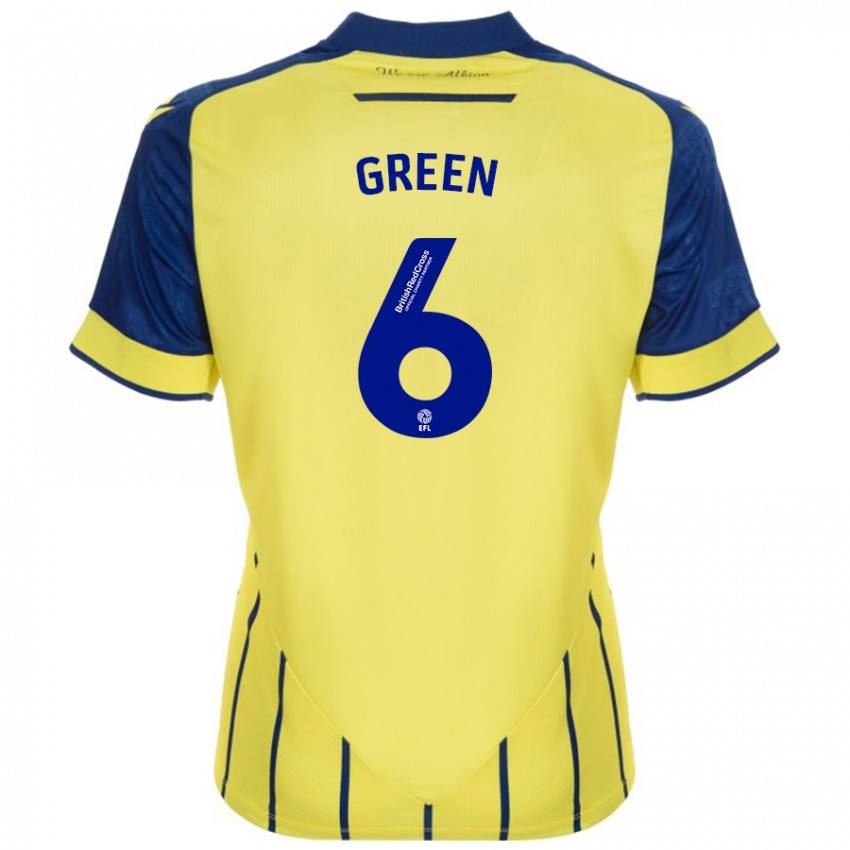 Homem Camisola Isabel Green #6 Azul Amarelo Alternativa 2024/25 Camisa