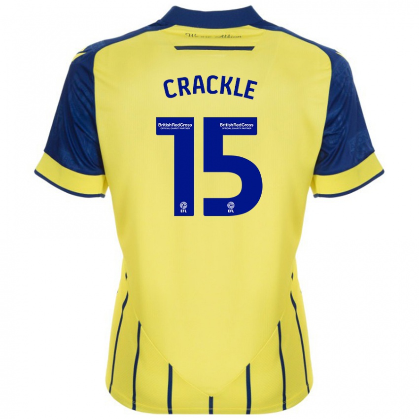 Homem Camisola Hayley Crackle #15 Azul Amarelo Alternativa 2024/25 Camisa