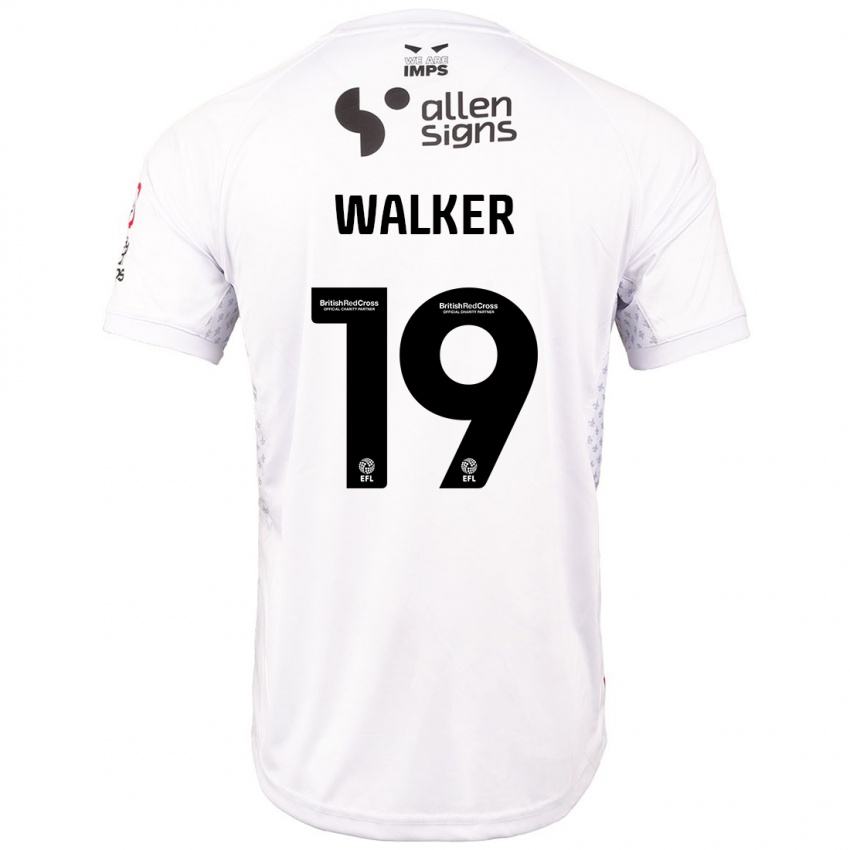 Homem Camisola Tyler Walker #19 Branco Vermelho Alternativa 2024/25 Camisa