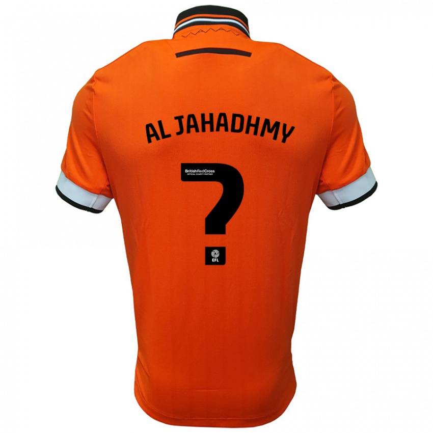 Homem Camisola Murtadha Al-Jahadhmy #0 Branco Laranja Alternativa 2024/25 Camisa