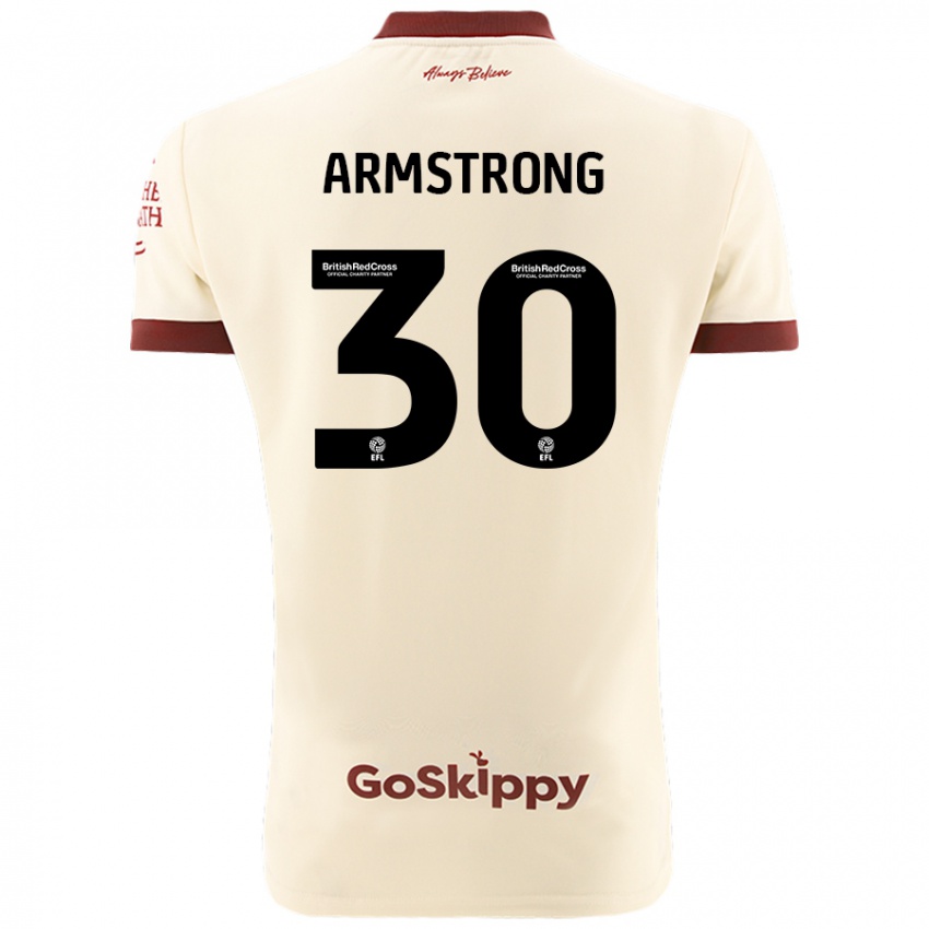 Homem Camisola Sinclair Armstrong #30 Creme Branco Alternativa 2024/25 Camisa