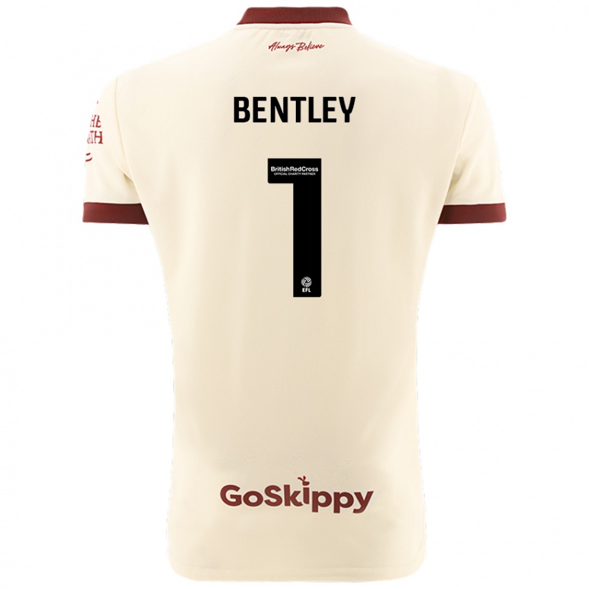 Homem Camisola Fran Bentley #1 Creme Branco Alternativa 2024/25 Camisa