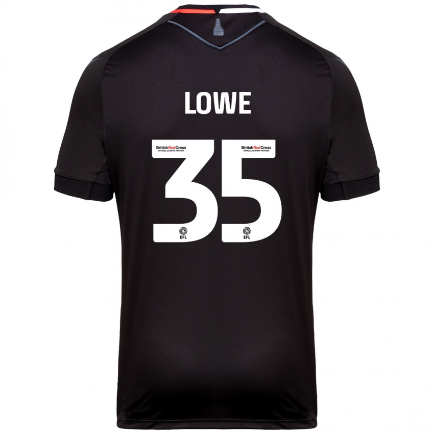 Homem Camisola Nathan Lowe #35 Preto Alternativa 2024/25 Camisa