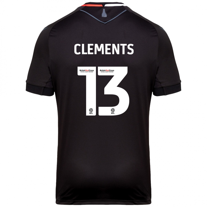 Homem Camisola Daisy Clements #13 Preto Alternativa 2024/25 Camisa