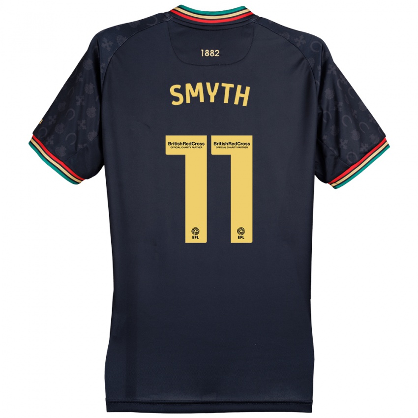 Homem Camisola Paul Smyth #11 Azul Da Marinha Escura Alternativa 2024/25 Camisa