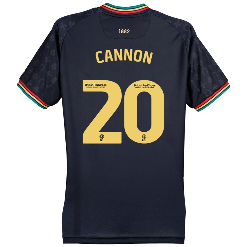 Homem Camisola Reggie Cannon #20 Azul Da Marinha Escura Alternativa 2024/25 Camisa