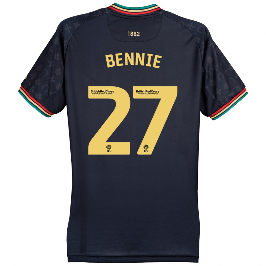 Homem Camisola Daniel Bennie #27 Azul Da Marinha Escura Alternativa 2024/25 Camisa