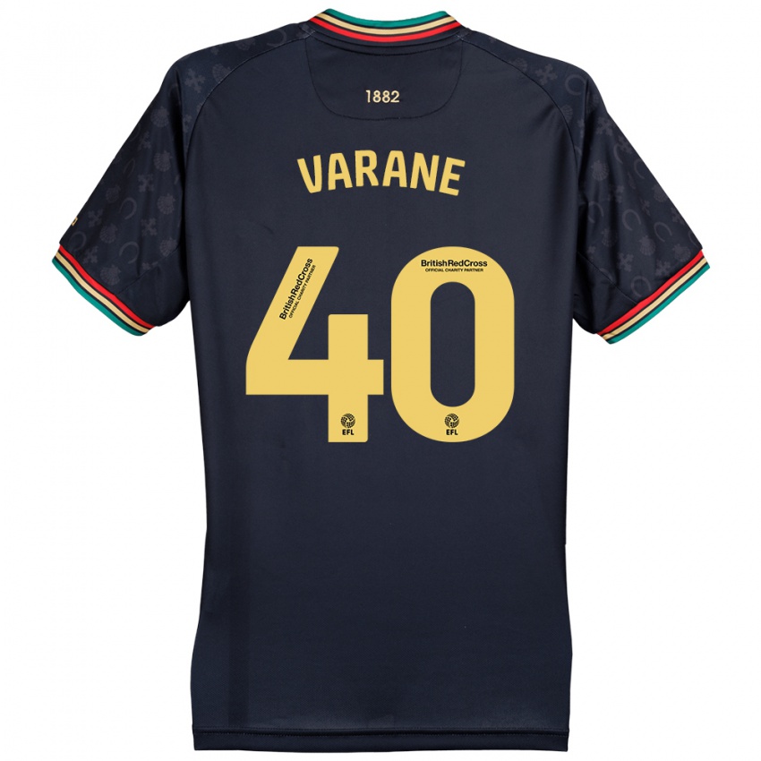 Homem Camisola Jonathan Varane #40 Azul Da Marinha Escura Alternativa 2024/25 Camisa