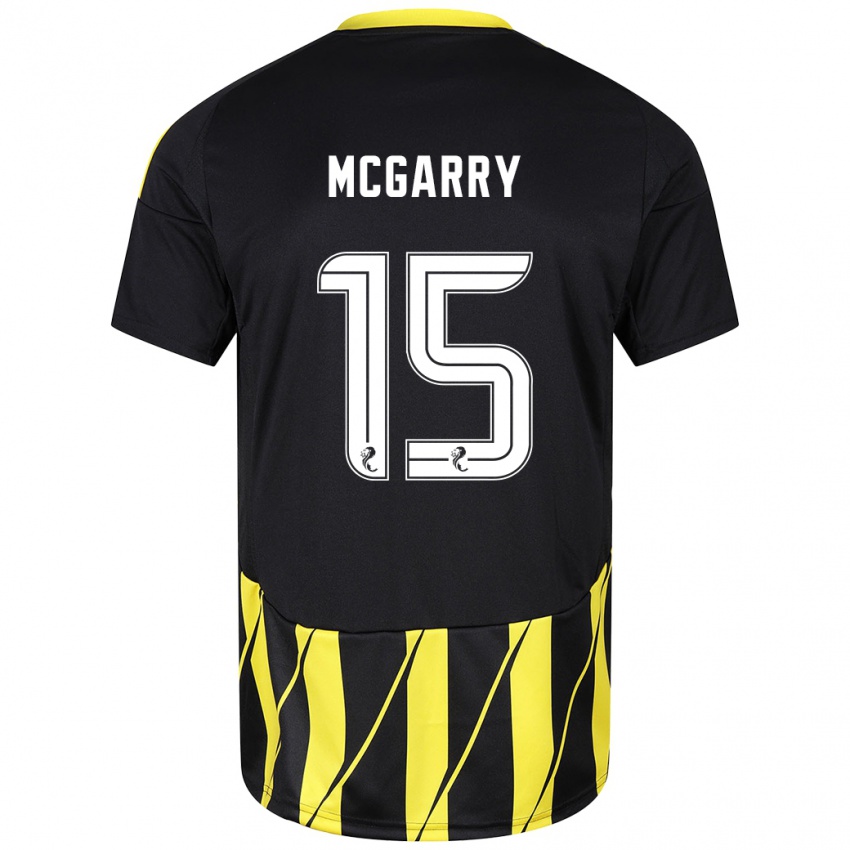 Homem Camisola James Mcgarry #15 Amarelo Preto Alternativa 2024/25 Camisa