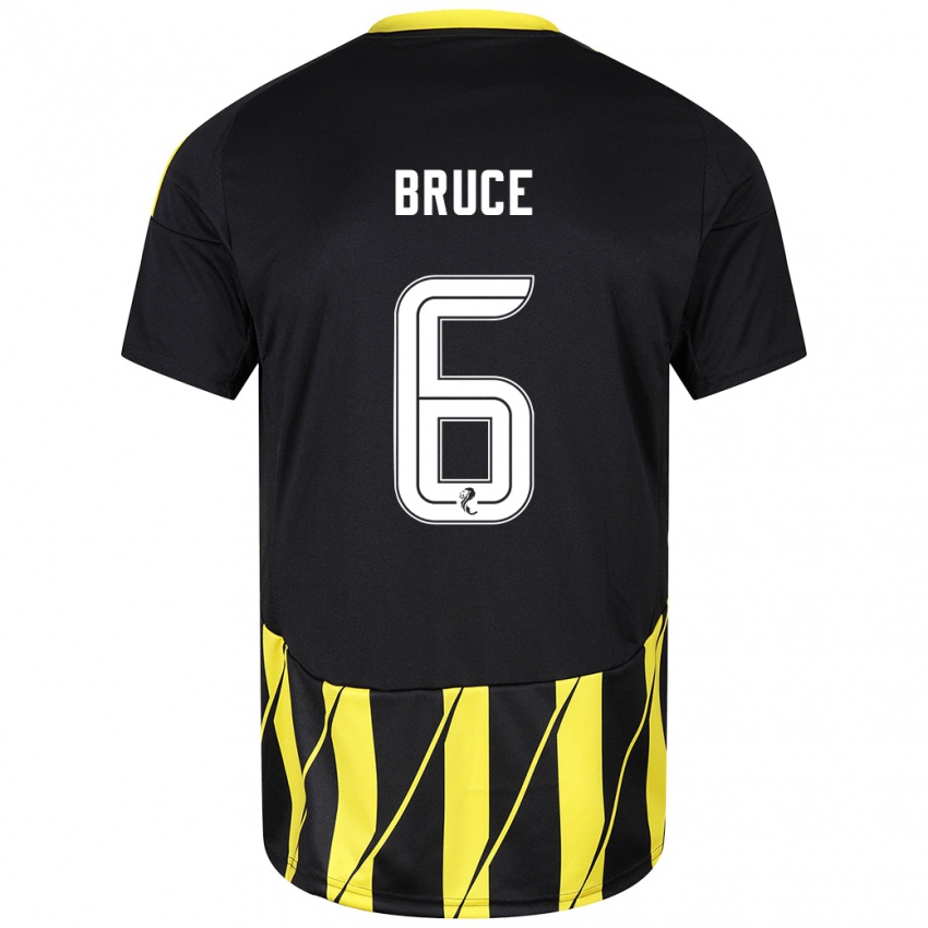 Homem Camisola Natasha Bruce #6 Amarelo Preto Alternativa 2024/25 Camisa