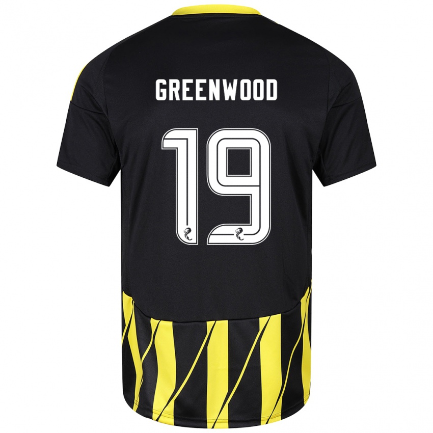 Homem Camisola Brodie Greenwood #19 Amarelo Preto Alternativa 2024/25 Camisa