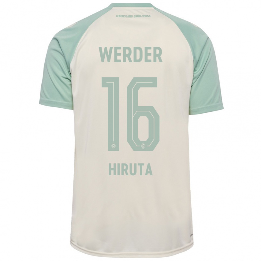 Homem Camisola Ikumi Hiruta #16 Verde Claro Off-White Alternativa 2024/25 Camisa