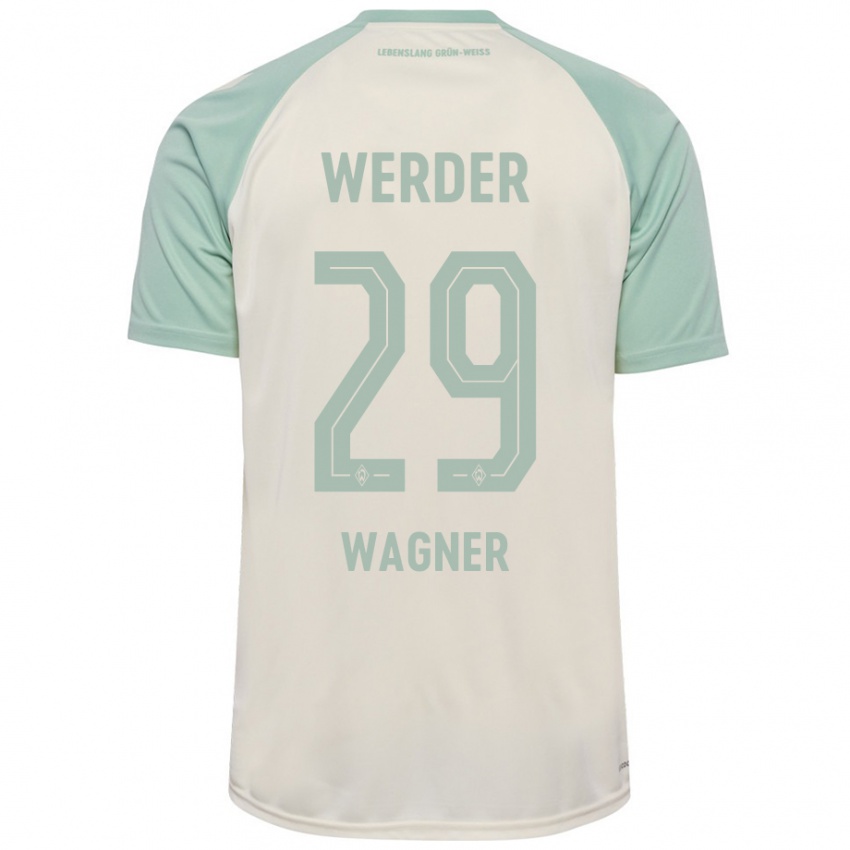 Homem Camisola Paul Wagner #29 Verde Claro Off-White Alternativa 2024/25 Camisa