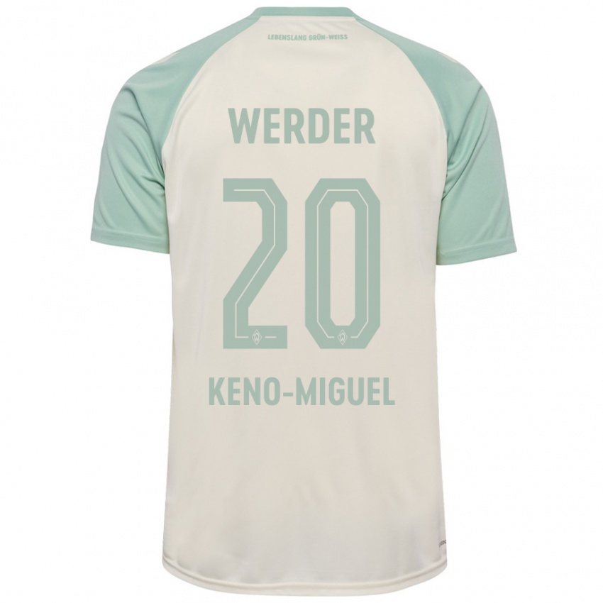 Homem Camisola Keno-Miguel Meyer #20 Verde Claro Off-White Alternativa 2024/25 Camisa