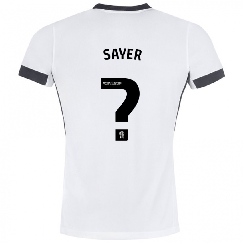 Homem Camisola Olly Sayer #0 Preto Branco Alternativa 2024/25 Camisa