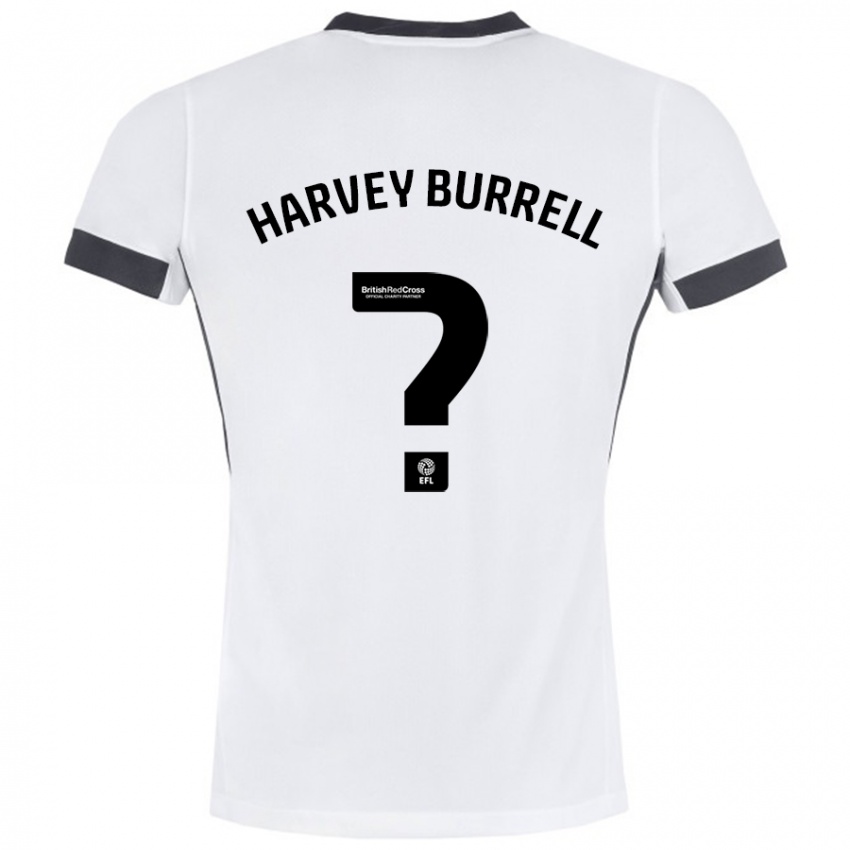 Homem Camisola William Harvey Burrell #0 Preto Branco Alternativa 2024/25 Camisa