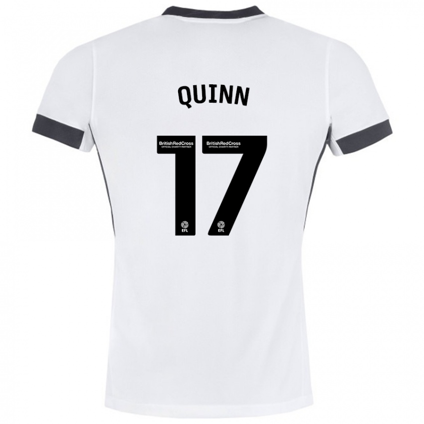 Homem Camisola Lucy Quinn #17 Preto Branco Alternativa 2024/25 Camisa