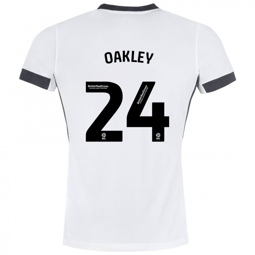 Homem Camisola Marcel Oakley #24 Preto Branco Alternativa 2024/25 Camisa