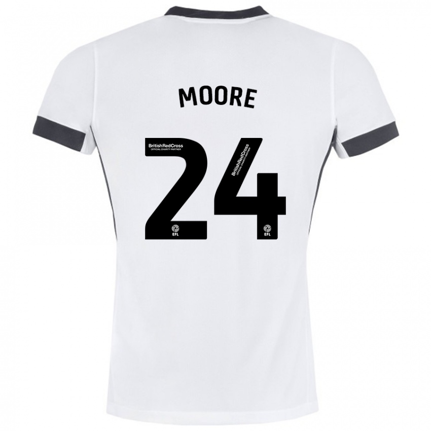 Homem Camisola Jade Ellis Moore #24 Preto Branco Alternativa 2024/25 Camisa