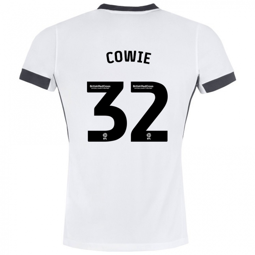 Homem Camisola Abbie Cowie #32 Preto Branco Alternativa 2024/25 Camisa