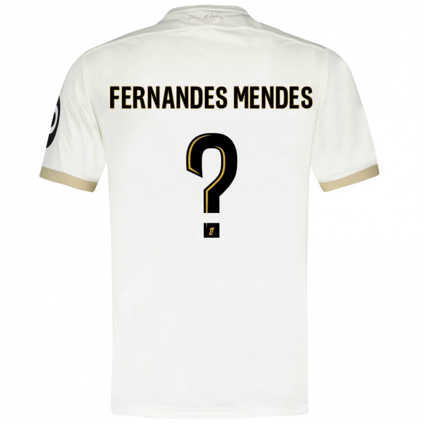 Homem Camisola Mathis Fernandes Mendes #0 Ouro Branco Alternativa 2024/25 Camisa