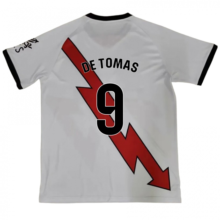 Homem Camisola Raúl De Tomás #9 Vermelho Alternativa 2024/25 Camisa