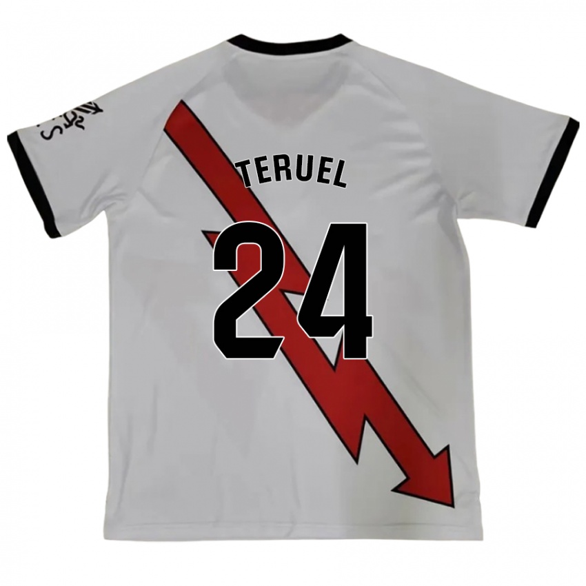 Homem Camisola Laura Teruel Montero #24 Vermelho Alternativa 2024/25 Camisa