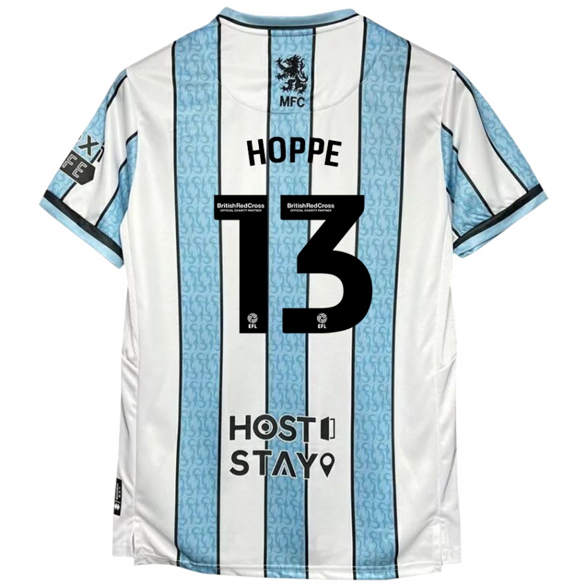 Homem Camisola Matthew Hoppe #13 Azul Branco Alternativa 2024/25 Camisa