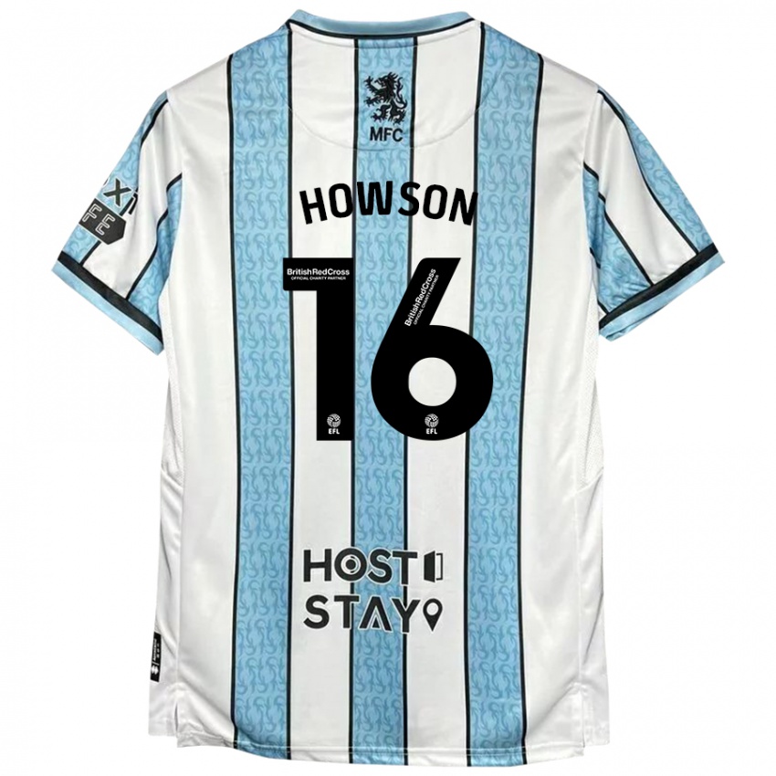 Homem Camisola Jonathan Howson #16 Azul Branco Alternativa 2024/25 Camisa