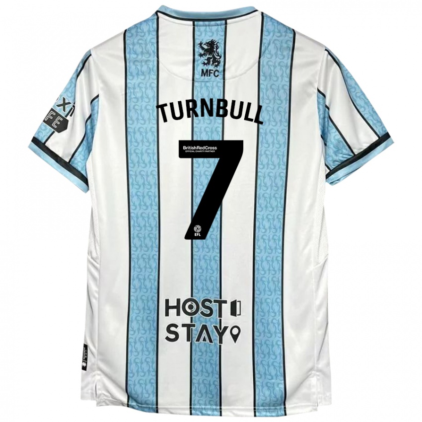 Homem Camisola Ellen Turnbull #7 Azul Branco Alternativa 2024/25 Camisa