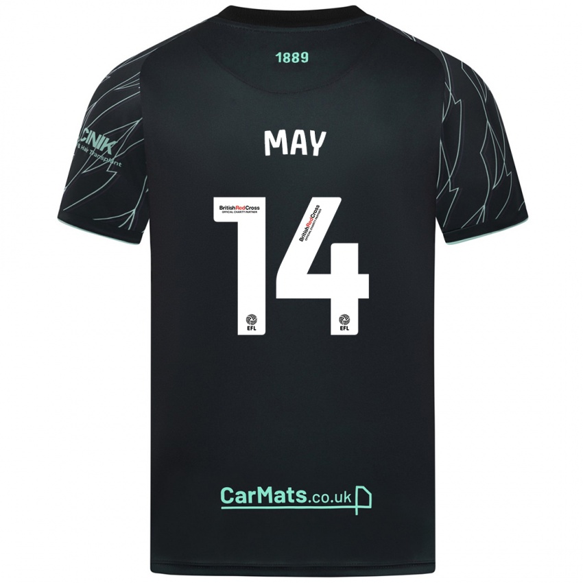 Homem Camisola Ellie May #14 Verde Preto Alternativa 2024/25 Camisa