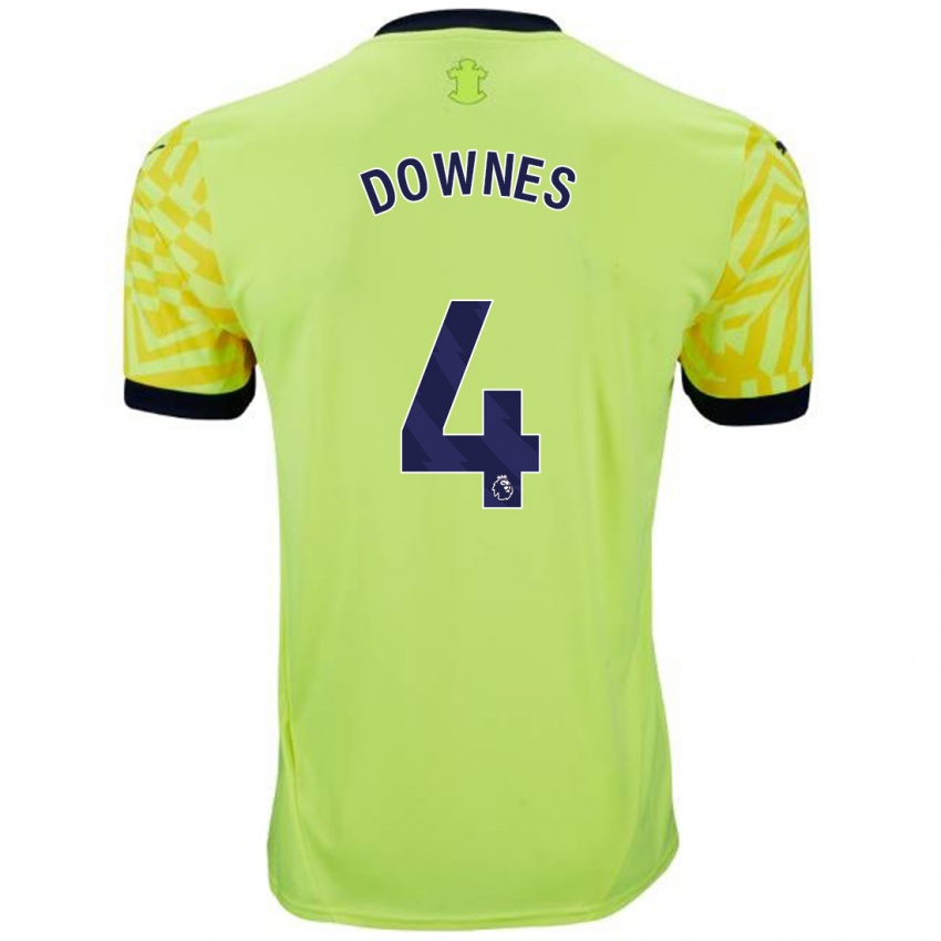 Homem Camisola Flynn Downes #4 Amarelo Alternativa 2024/25 Camisa