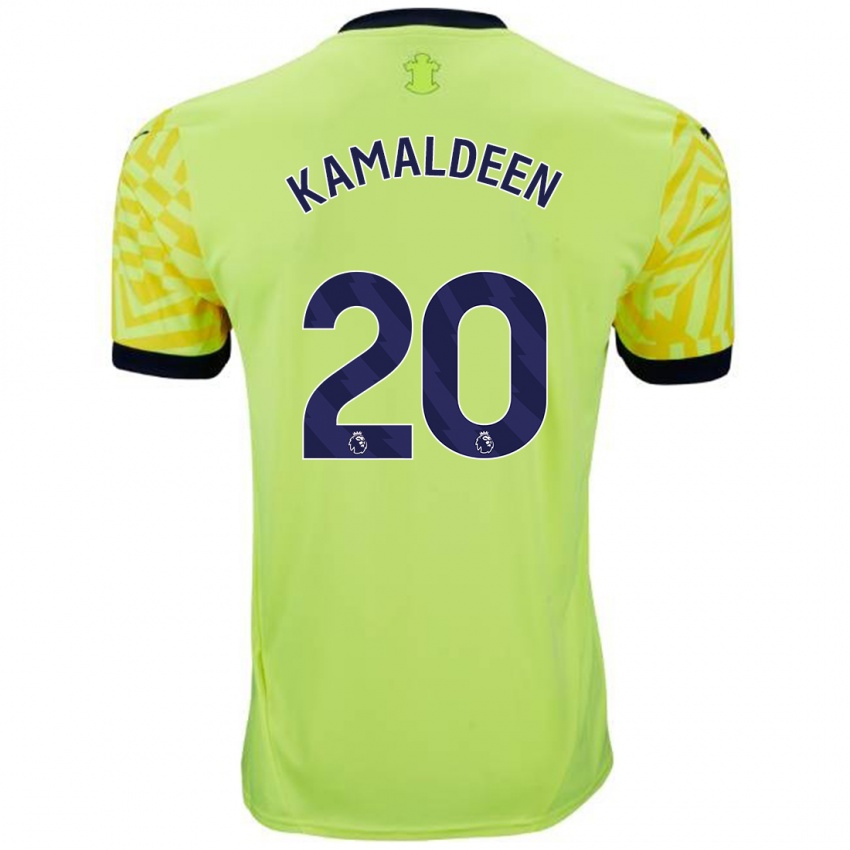 Homem Camisola Kamaldeen Sulemana #20 Amarelo Alternativa 2024/25 Camisa