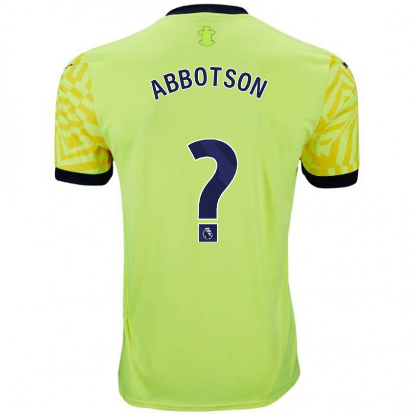 Homem Camisola Oscar Abbotson #0 Amarelo Alternativa 2024/25 Camisa