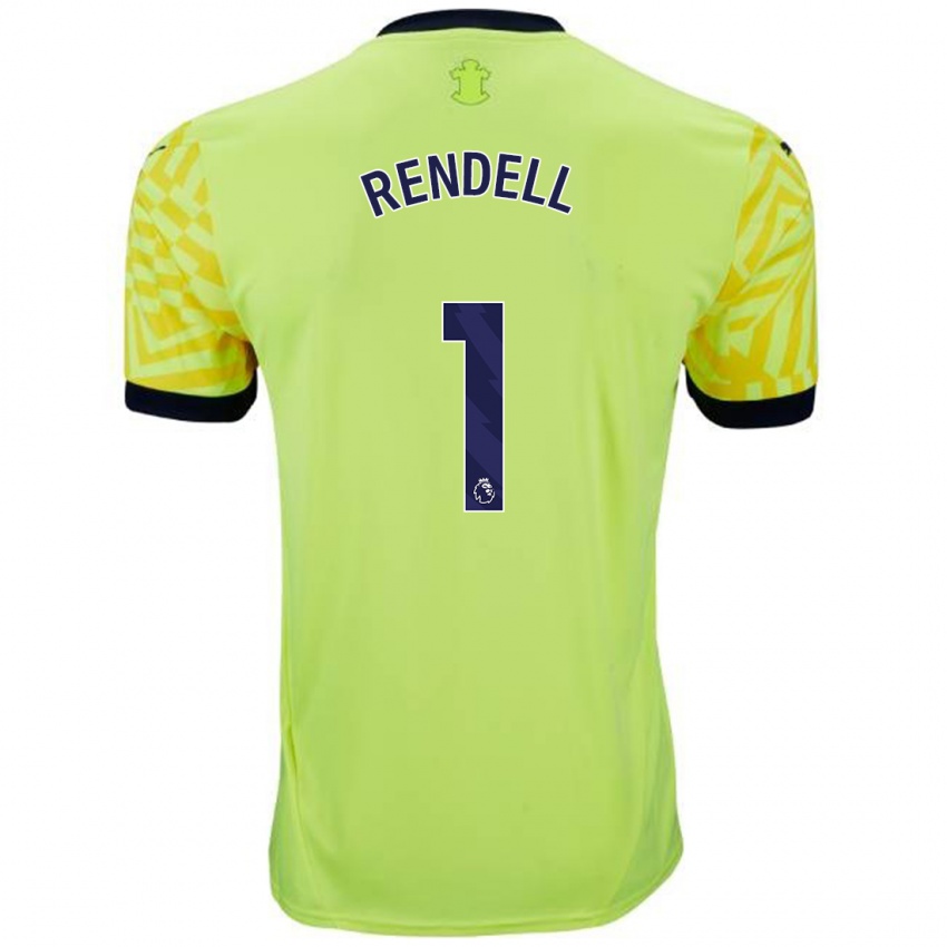 Homem Camisola Kayla Rendell #1 Amarelo Alternativa 2024/25 Camisa