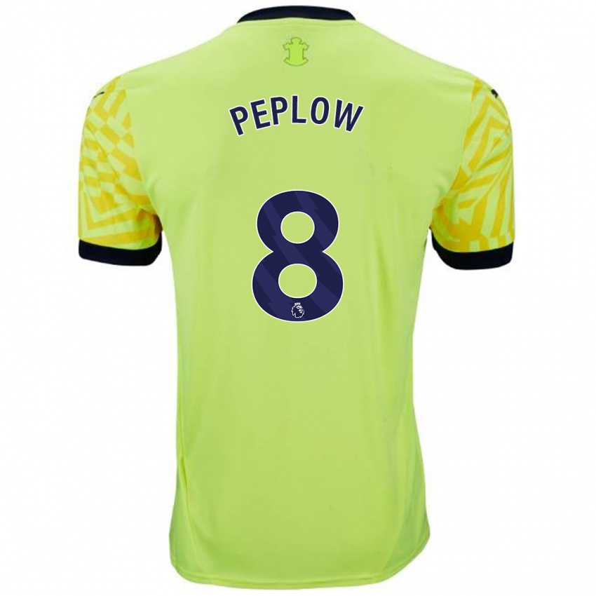 Homem Camisola Chloe Peplow #8 Amarelo Alternativa 2024/25 Camisa