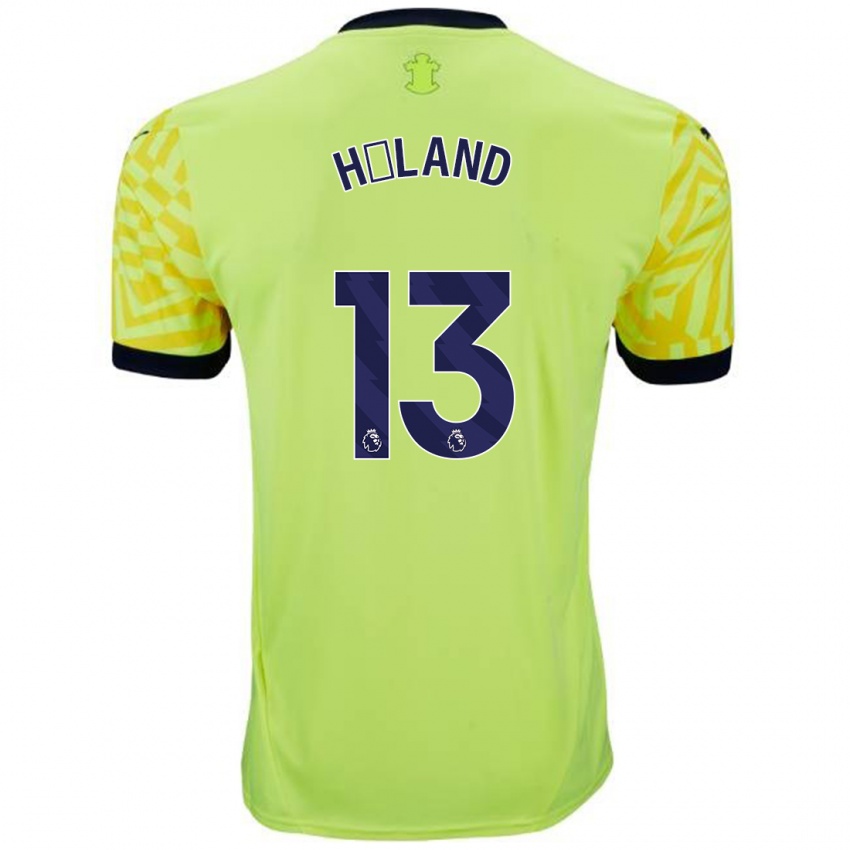 Homem Camisola Benedicte Håland #13 Amarelo Alternativa 2024/25 Camisa