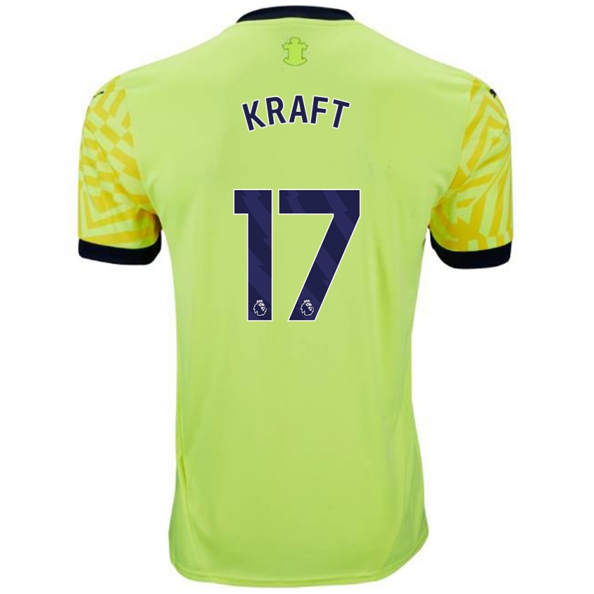 Homem Camisola Emily Kraft #17 Amarelo Alternativa 2024/25 Camisa