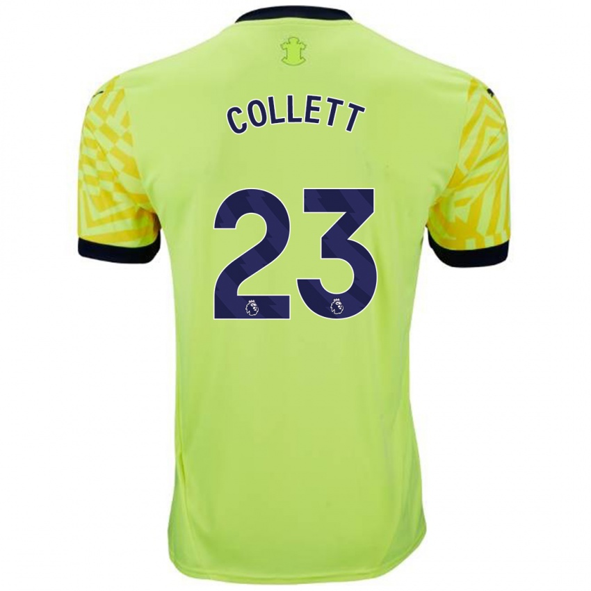 Homem Camisola Megan Collett #23 Amarelo Alternativa 2024/25 Camisa