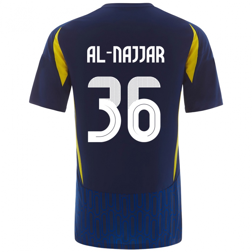 Homem Camisola Raghed Al-Najjar #36 Azul Amarelo Alternativa 2024/25 Camisa