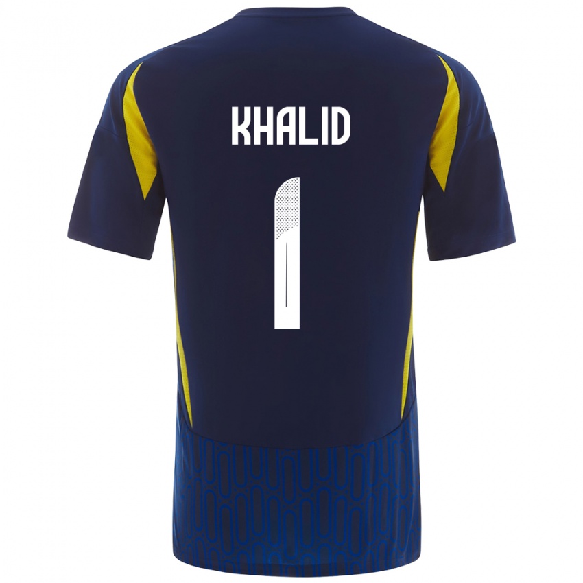 Homem Camisola Sara Khalid #1 Azul Amarelo Alternativa 2024/25 Camisa