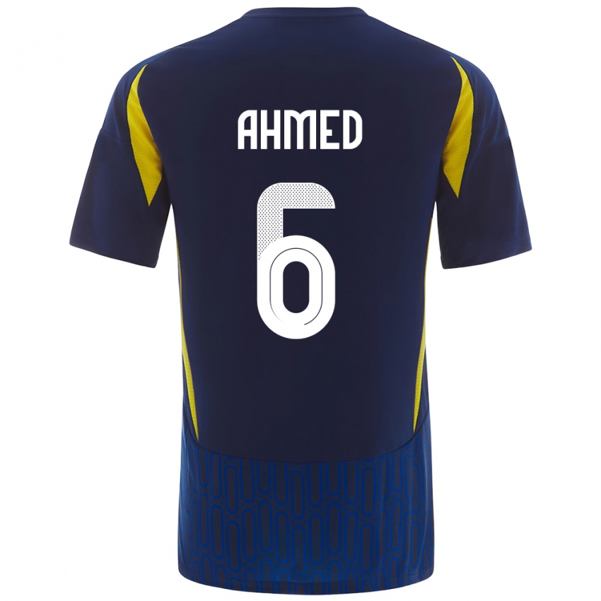 Homem Camisola Aseel Ahmed #6 Azul Amarelo Alternativa 2024/25 Camisa