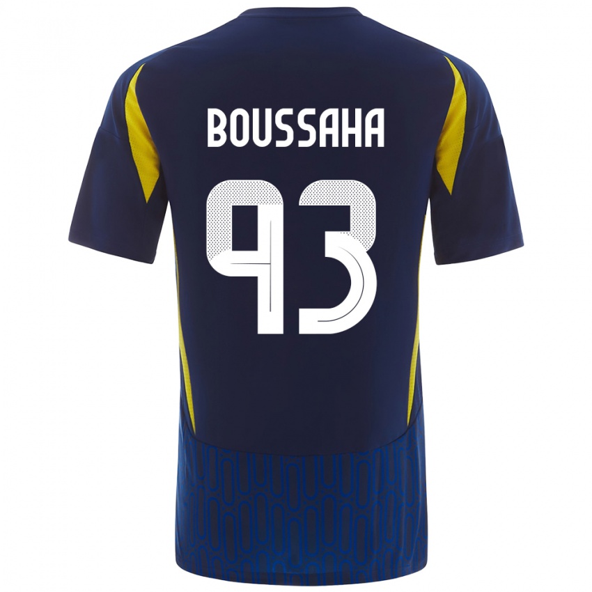 Homem Camisola Lina Boussaha #93 Azul Amarelo Alternativa 2024/25 Camisa