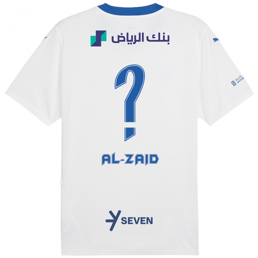 Homem Camisola Suhayb Al-Zaid #0 Azul Branco Alternativa 2024/25 Camisa