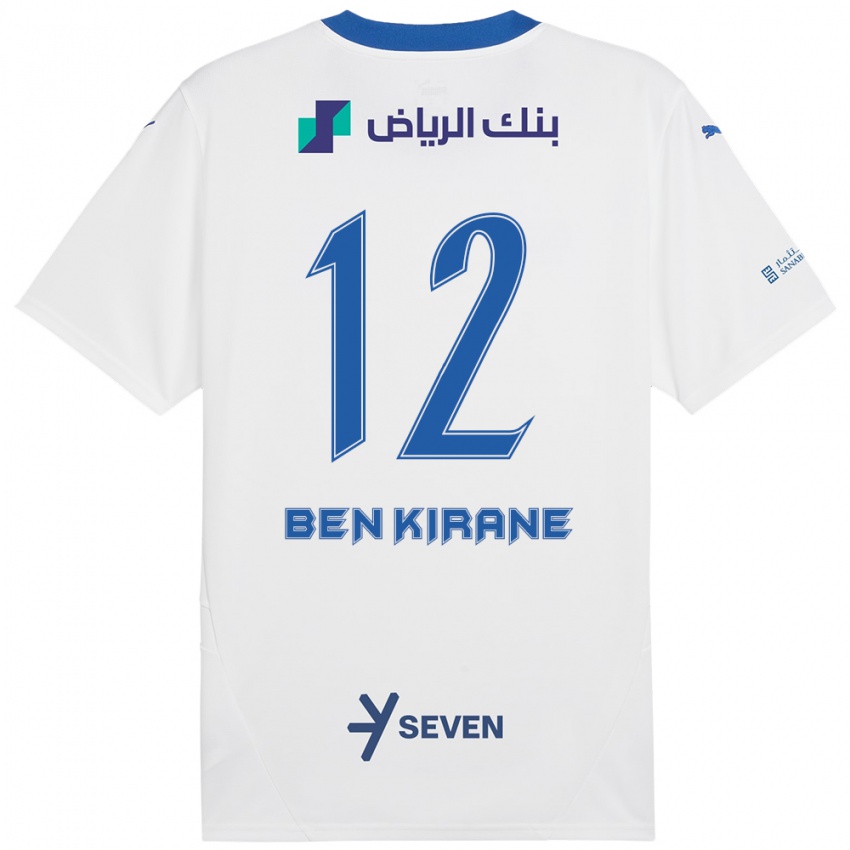 Homem Camisola Mariam Ben Kirane #12 Azul Branco Alternativa 2024/25 Camisa