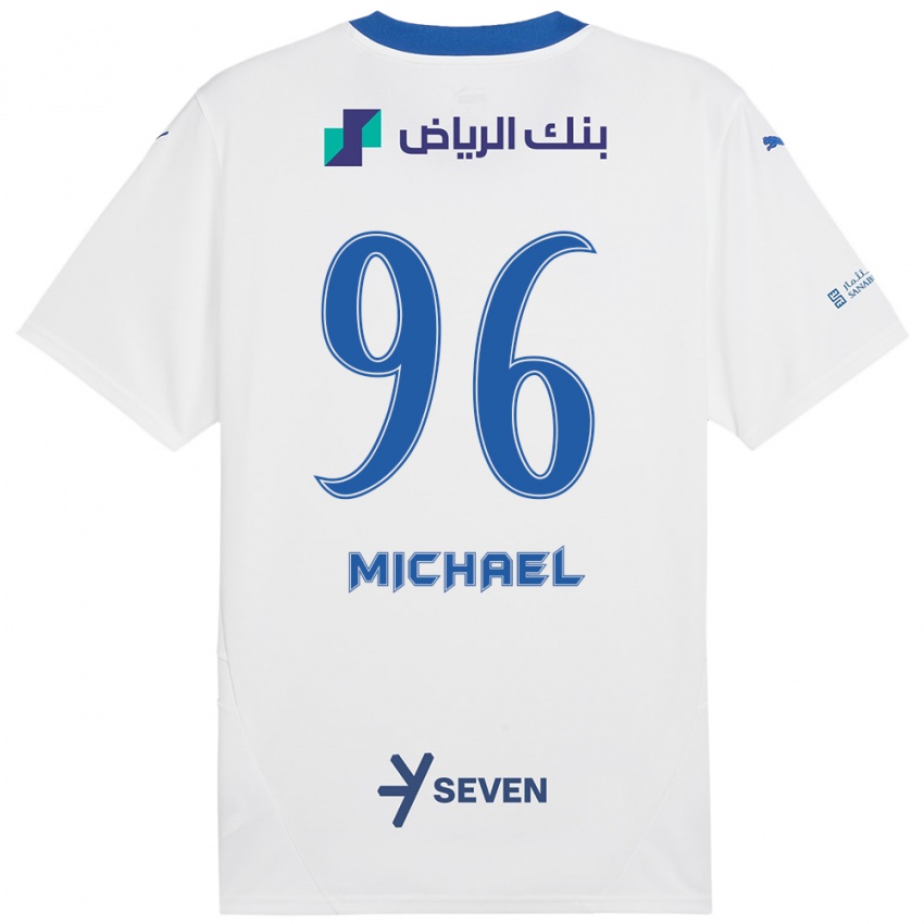 Homem Camisola Michael #96 Azul Branco Alternativa 2024/25 Camisa