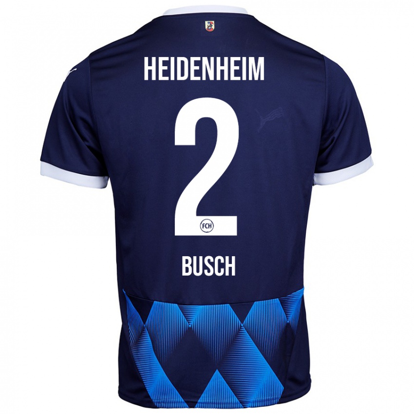 Homem Camisola Marnon Busch #2 Azul Da Marinha Escura Alternativa 2024/25 Camisa