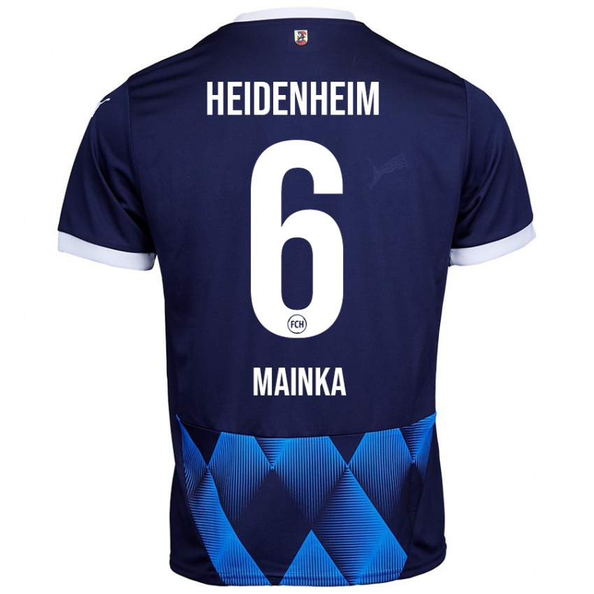 Homem Camisola Patrick Mainka #6 Azul Da Marinha Escura Alternativa 2024/25 Camisa